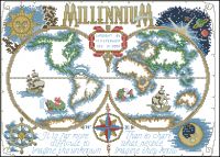 Вышивка крестом Тисячелетняя карта