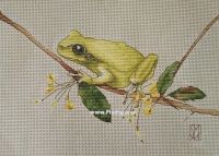 Вышивка крестом Лягушка