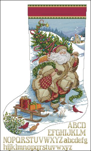 Новогодний сапожок