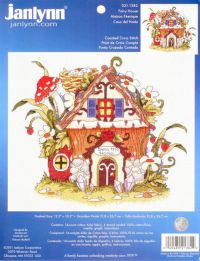 схема для вышивки крестом Лесной домик