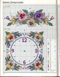 Часы с цветами