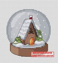 Вышивка крестом Новогодний шарик