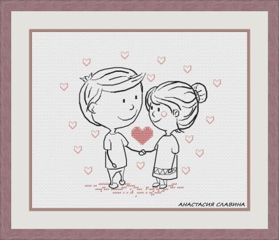 Вышивка крестом Love is in the air