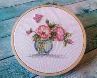 Вышивка крестом Букетик петуньи