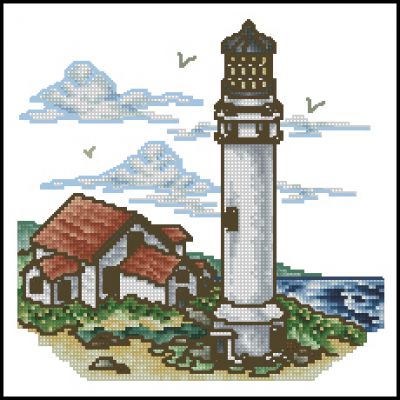 Вышивка крестом У маяка