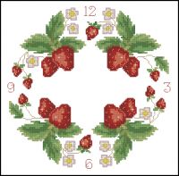 The World of CS-Clock with strawberries