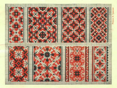 Вышивка крестом Орнаметы для сорочек -2