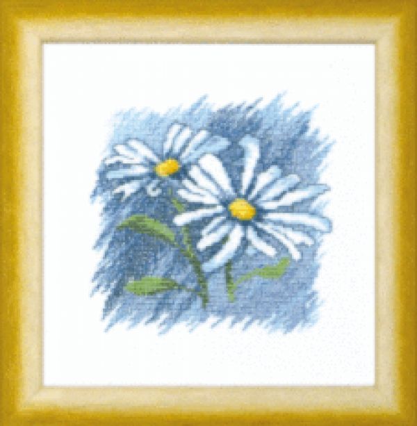 схема вышивки крестом ромашка от чаривной мыти