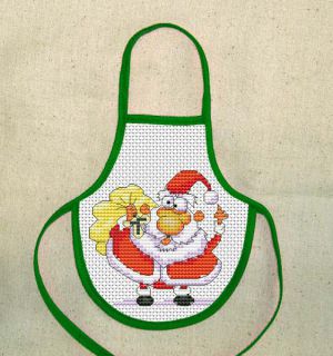 Фартух на бутылку - забавный Санта