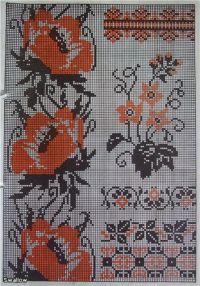 Вышивка крестом Мотивы для вышиванок