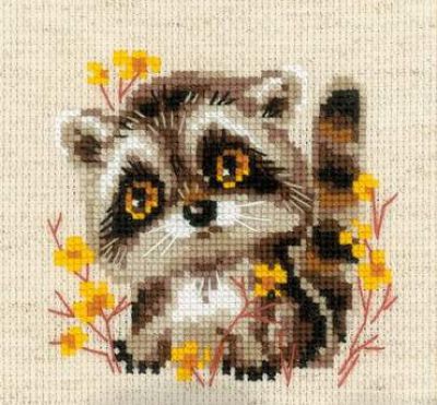 Вышивка крестом Маленький енотик