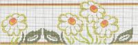 Вышивка крестом Бордюры с ромашками