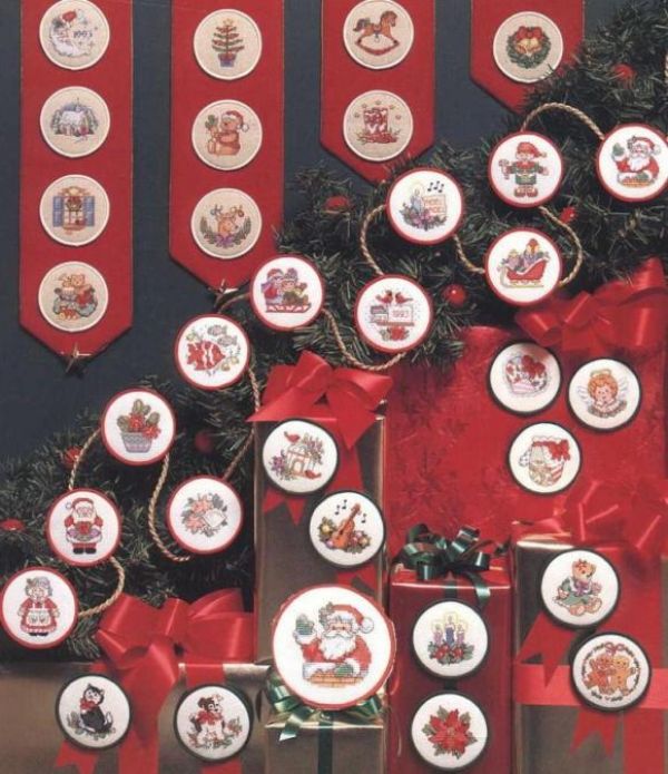 Вышивка крестом Рождественские мотивчики