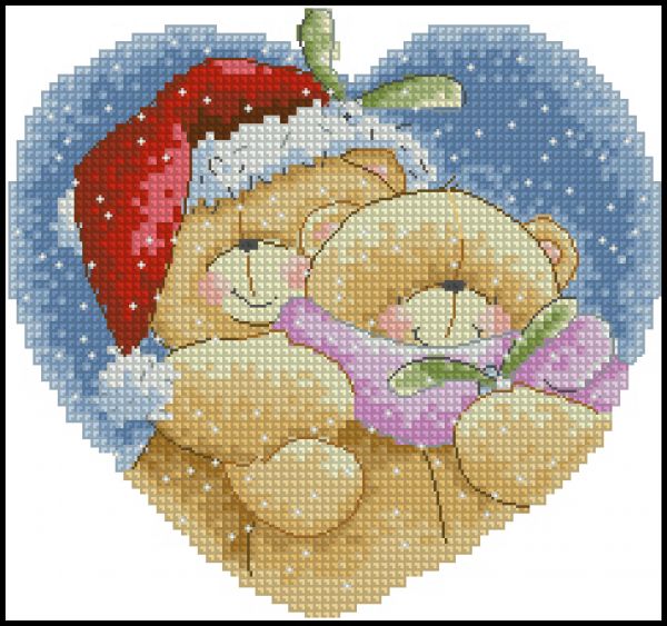 Вышивка крестом Обнимемся