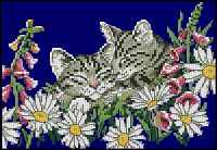 Вышивка крестом Котята