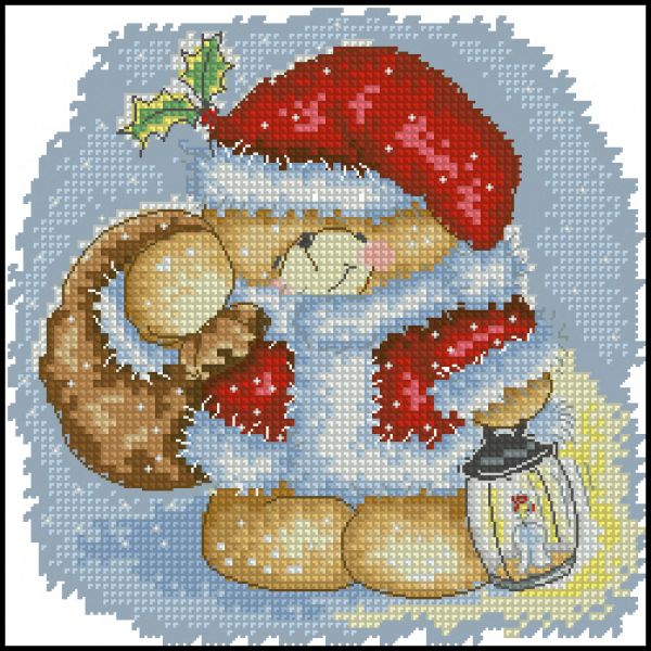 схема для вышивки крестом Зимний свет