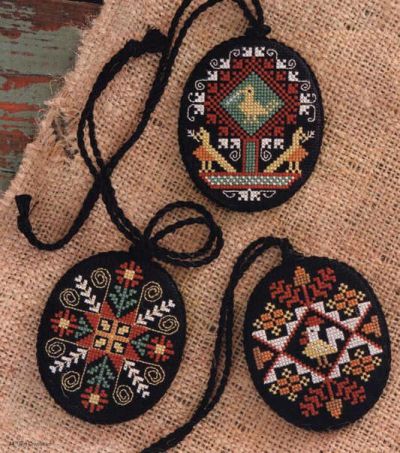 Вышивка крестом Оригинальные кулоны