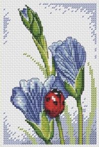 Вышивка крестом Летний день - ирисы