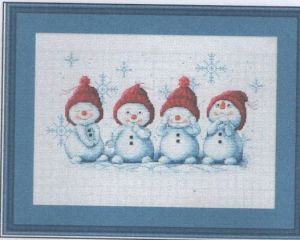 Компания снеговичков