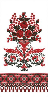 Вышивка крестом Свадебный рушнык