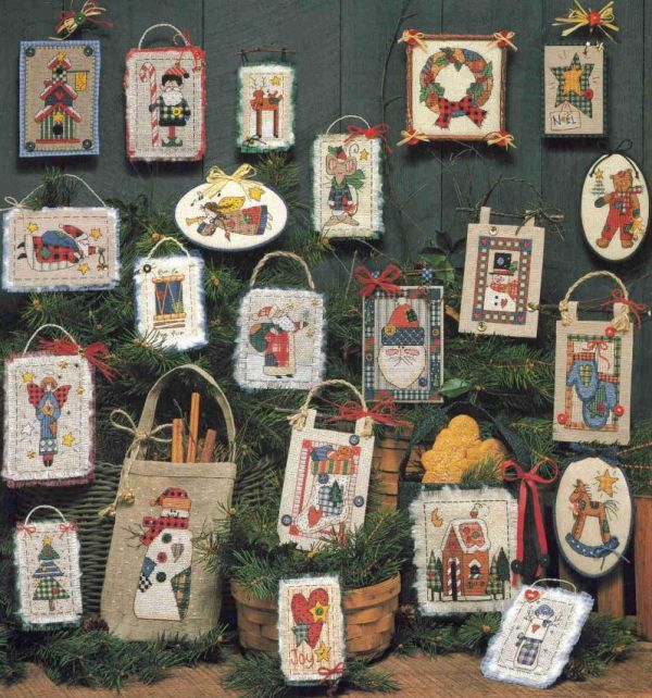 Вышивка крестом Рождественские украшения