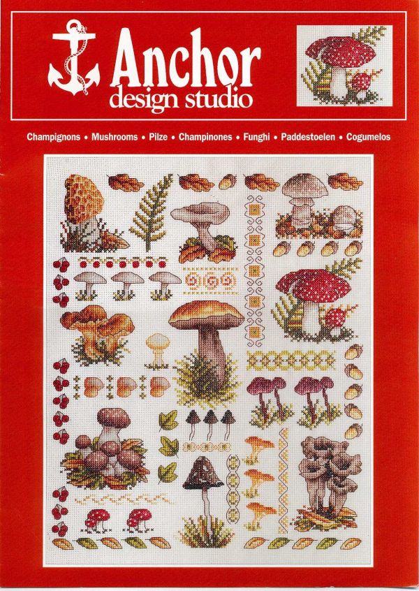 архив схем для вышивки крестом различной тематики от Анкор