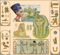 Вышивка крестом Египетский семплер