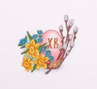 схема вышивки крестом пасхальное яйцо