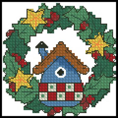 Вышивка крестом Домик