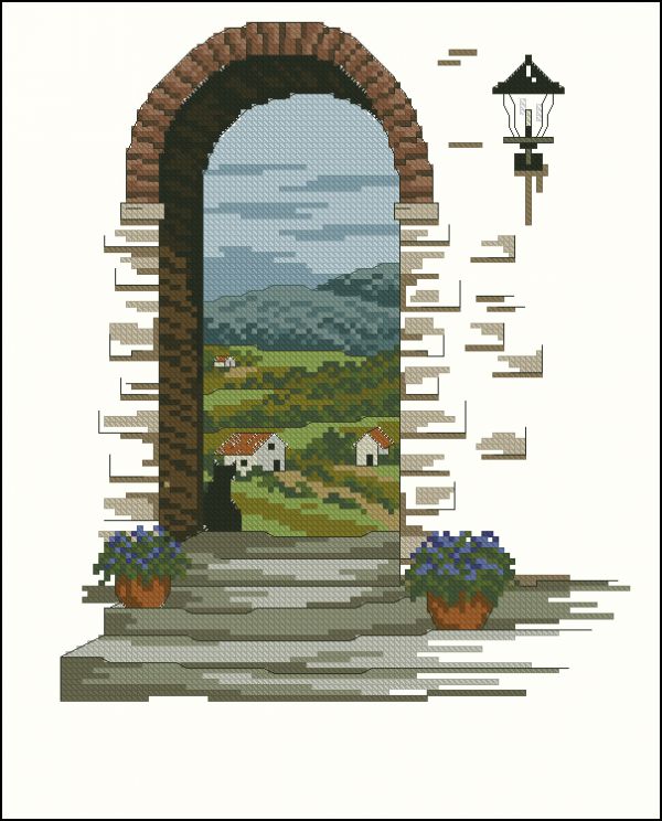 Вышивка крестом Тоскания