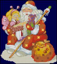 Santa giving Presents