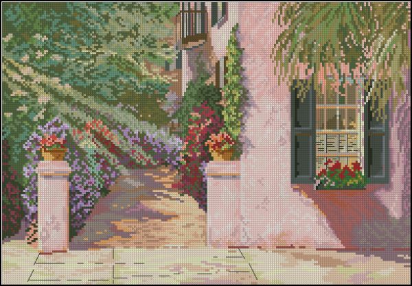 Вышивка крестом Утренний свет