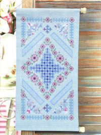 Вышивка Семплер хардангер с цветами