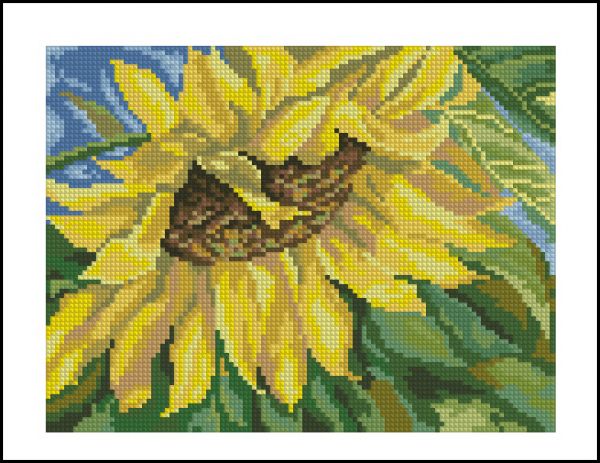 Вышивка крестом Солнечный цветок