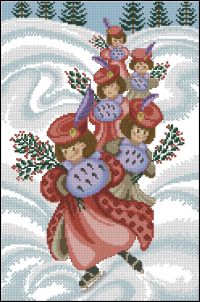 Cuadros19 Ninas Patinando