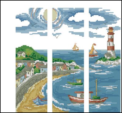 Вышивка крестом От моря к морю