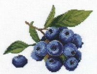 Вышивка крестом Голубика