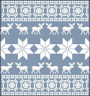 Подушка с оленями