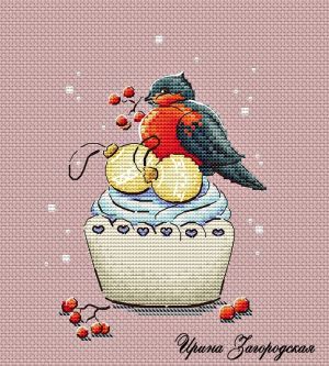 Зимний капкейк