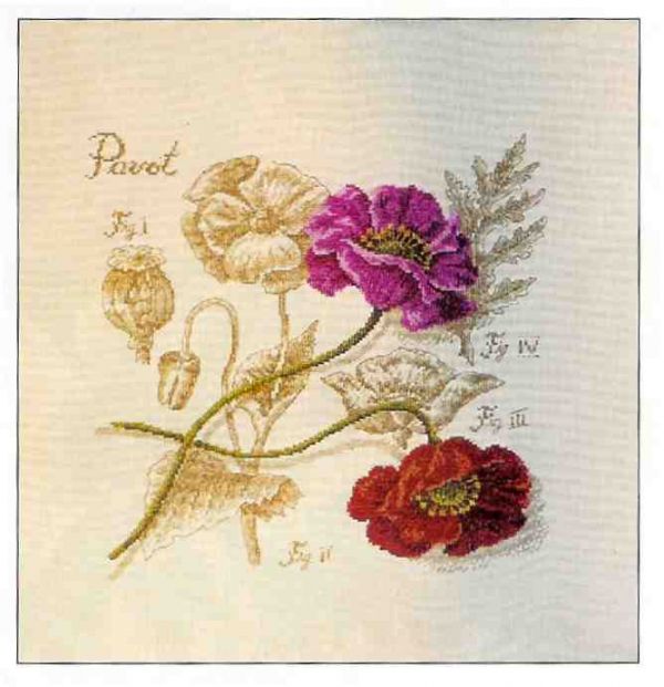 Вышивка крестом Волшебный мак