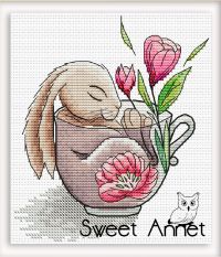 Вышивка крестом Милый зайка