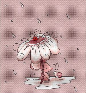 Мышка под зонтом