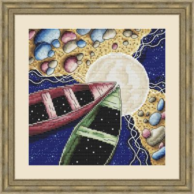 Вышивка крестом Лунный причал