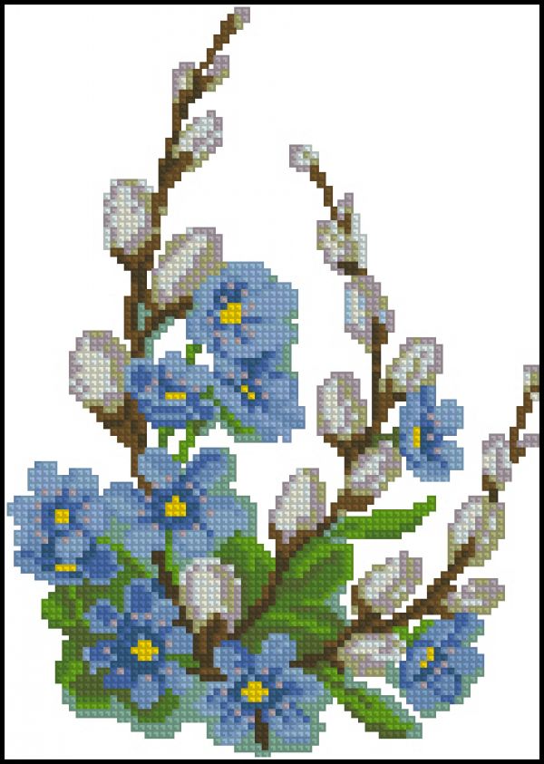 Вышивка крестом Пасхальные поздравления