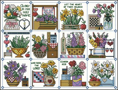 Вышивка крестом Праздник цветов