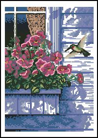 Цветы и колибри