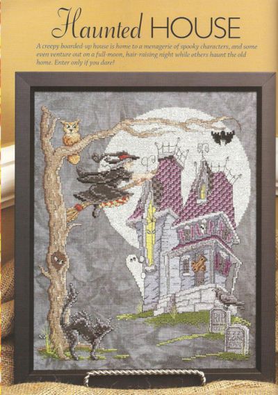 Вышивка крестом Дом с привидениями