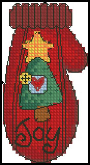 Новогодняя рукавичка