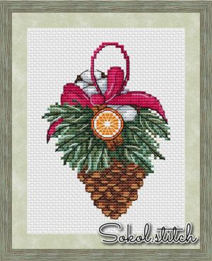 Новогодняя шишка