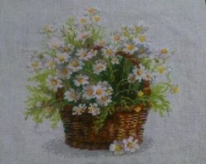 Корзинка ромашек